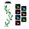 Waterproof LED Solar Hummingbird Garden Angin Berpadu